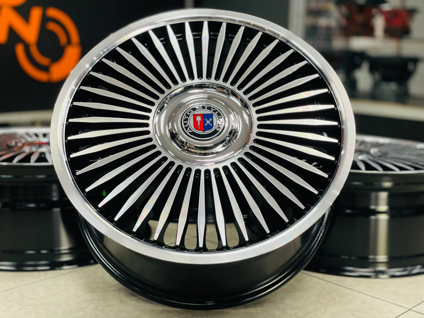 20” AS-ROLLS 5/112 BLACK MACHINE FACE