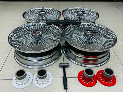 20” AS - 1000 SPOKE WIRE WHEEL FITS ALL CARS