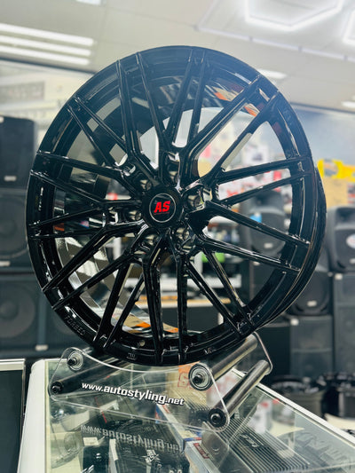 22”  AS-FORGED HJ0265  6/139 BAKKIE WHEELS GLOSS BLACK