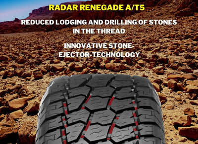 RADAR RENEGADE AT-5 33x12.5/20 TYRE WHITE LETTERS