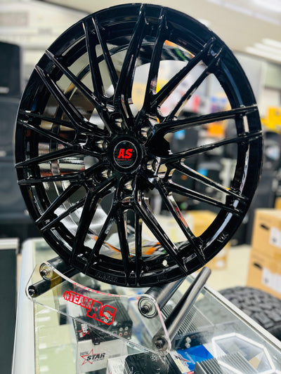 22”  AS-FORGED HJ0265  6/139 BAKKIE WHEELS GLOSS BLACK