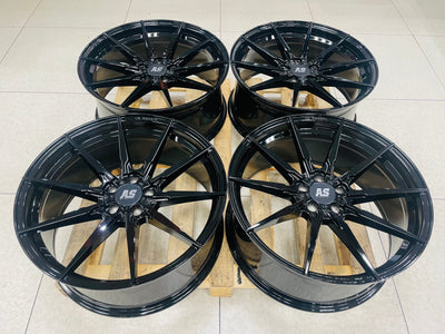 21” AS-5010 5x112 9j PCD gloss black wheels perfect for TIGUAN