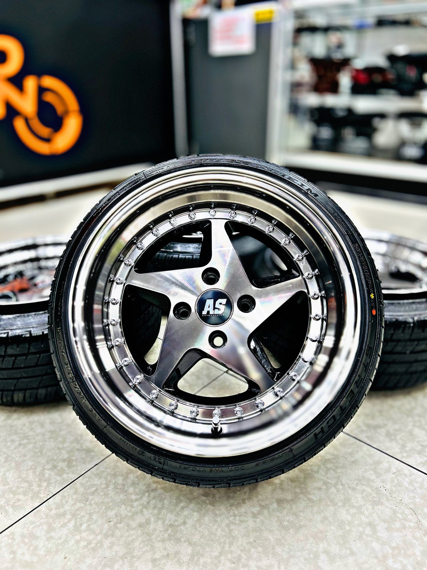 15” AS 348 + STRETCH TYRE COMBO 4/100