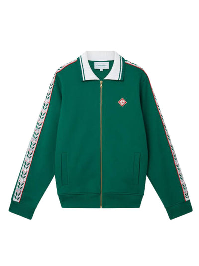 Casablanca Jacket Motosport Tape Zip Green