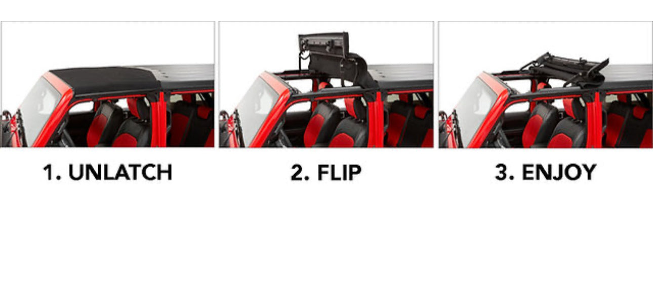 JEEP WRANGLER Half Soft Top Sunroof - 07-18 Wrangler JK ( USED ) 6months old