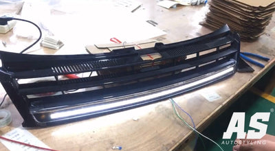 POLO 9N MK8 GTI STYLE FACELIFT BADGE-LESS GRILL WITH LED ‼️ HALF PRICE ‼️