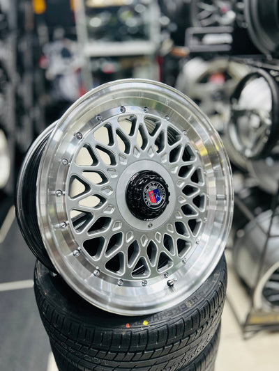 17'' AS-P-MESH M7690 4/100 4/114 SILVER WHEELS