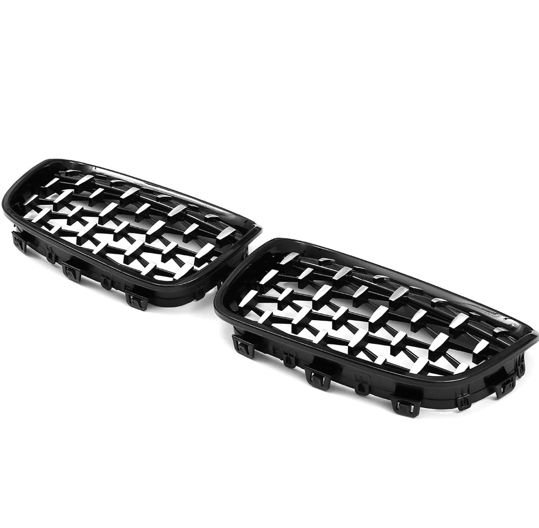 BMW F20/21 1series FACELIFT MILLION STAR KIDNEY GRILLS  SILVER DIAMOND