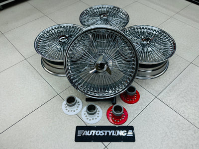 20” AS - 1000 SPOKE WIRE WHEEL FITS ALL CARS