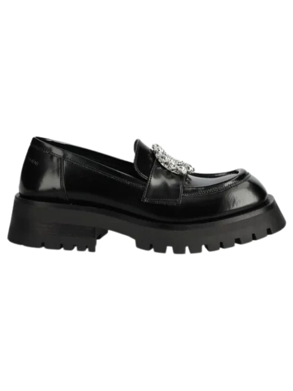 Chiara Ferragni Shoe Mocassino Infinity Love Black