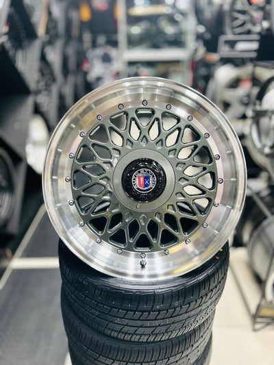 17'' AS-P- MESH 4/100 4/108 GUNMETAL WHEELS