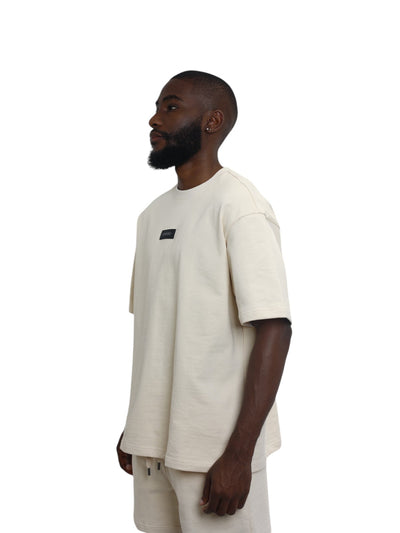 Capone T-Shirt Lounge Wear Oversized Oatmeal