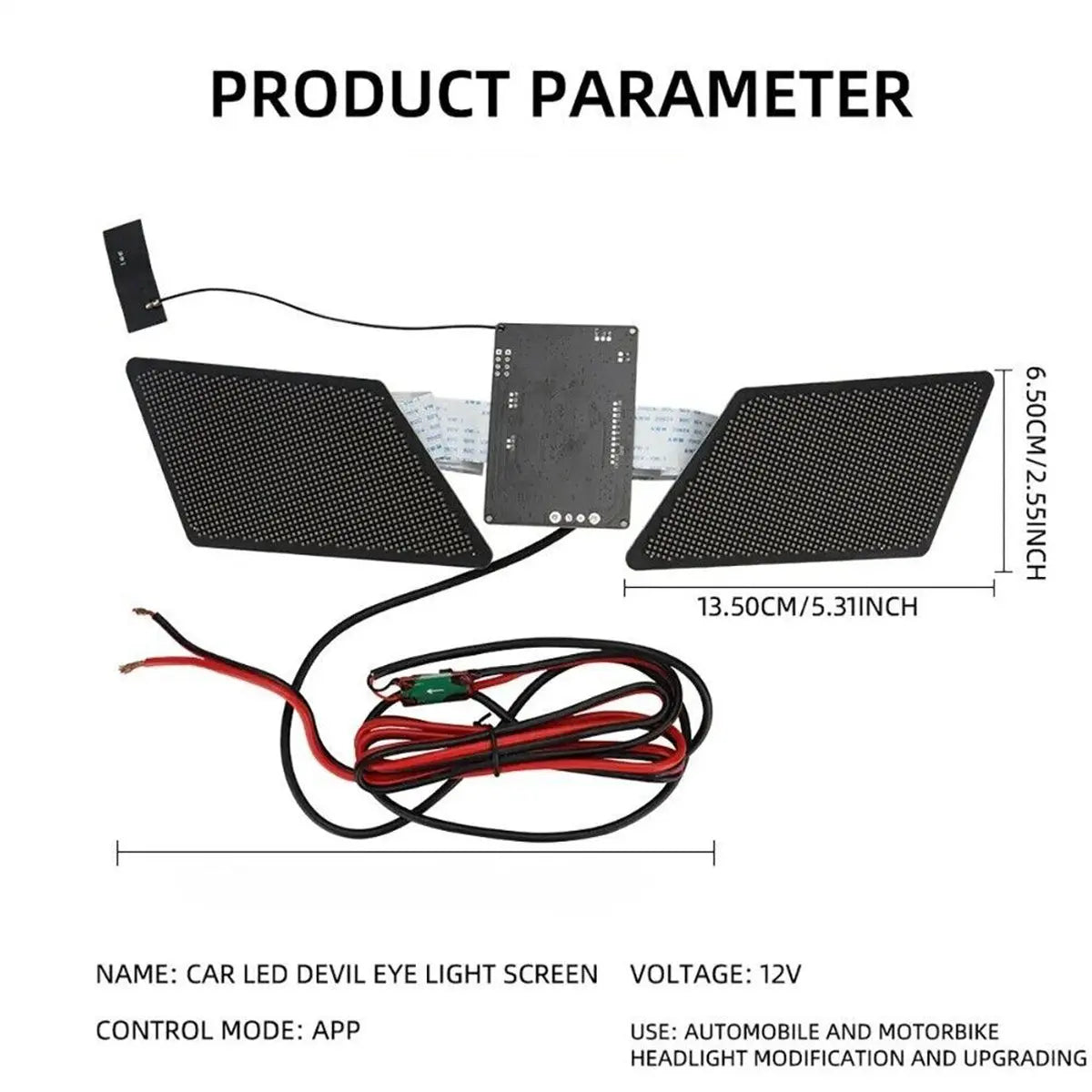 App Controlled LED Devil Eye Display Panel Screen