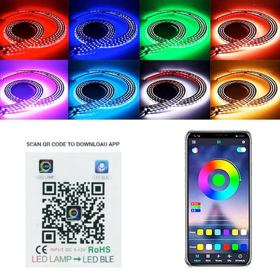 App Controlled RGB LED Under Car Light Kit