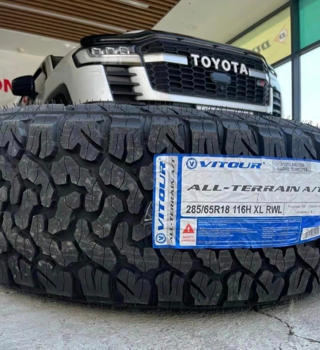 285/65/18 VITOUR ALL TERRAIN WHITE LETTER  TYRE