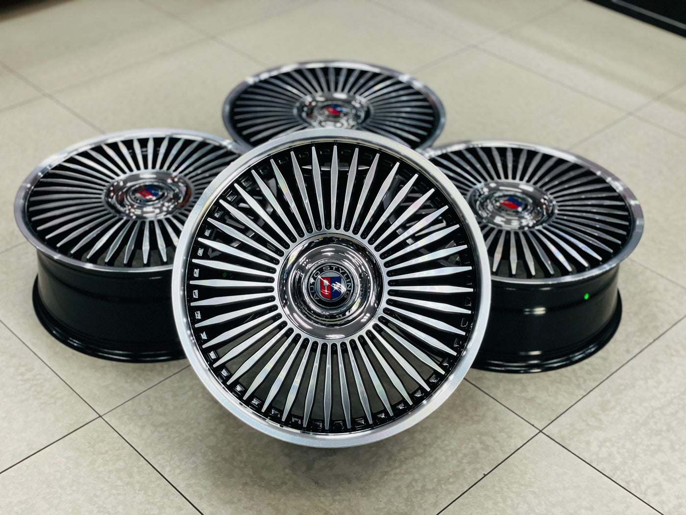 20” AS-ROLLS 5/112 BLACK MACHINE FACE