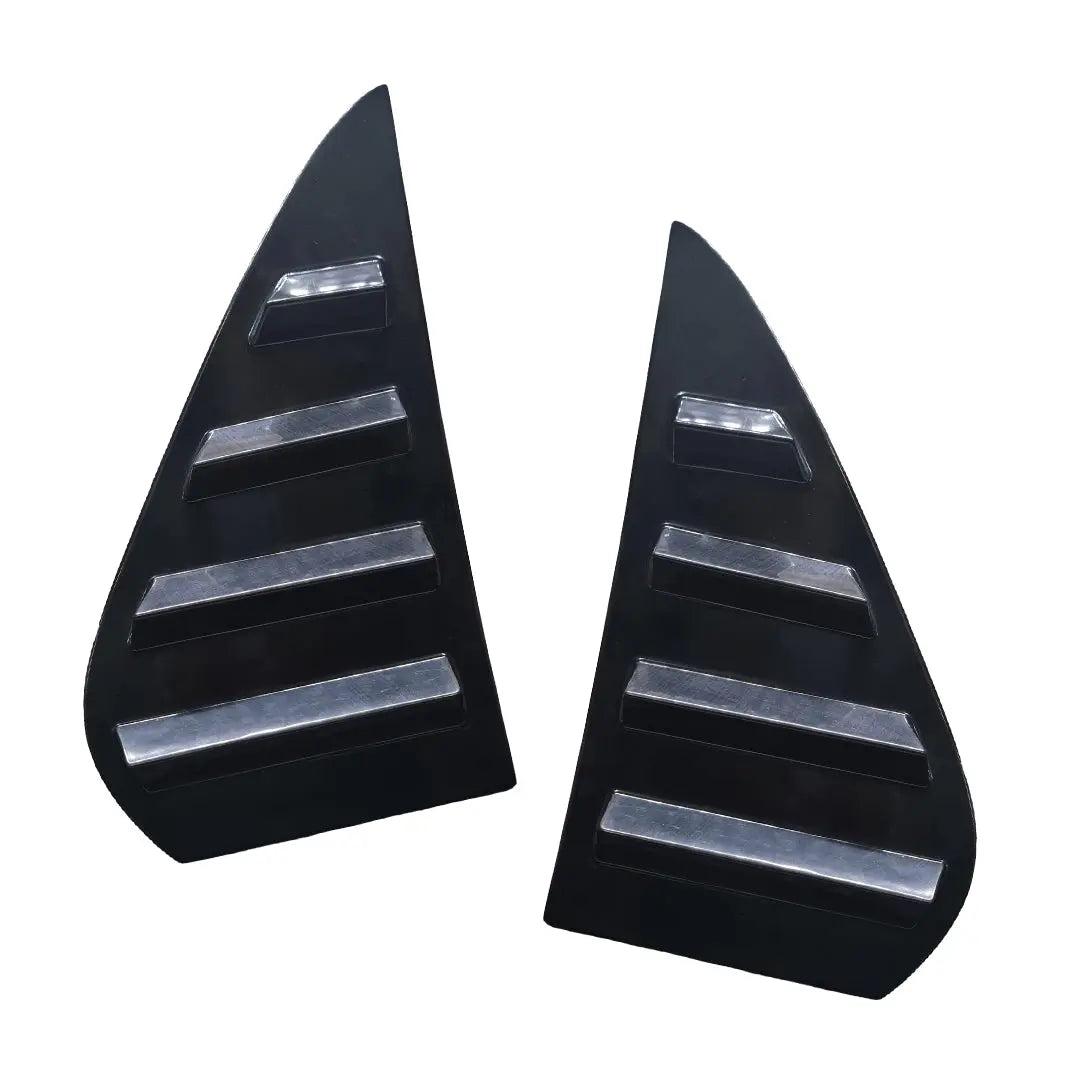 BM E30 3-Series Gloss Black Plastic Side Window Louver