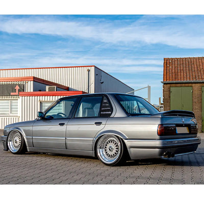 BM E30 3-Series Gloss Black Plastic Side Window Louver