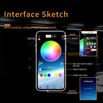 BM E46 3-Series Non-Projector RGB App Control LED Angel Eye Rings