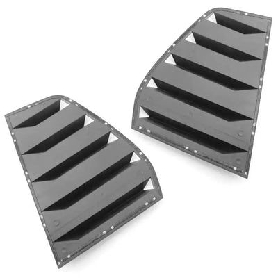 BM E90 3-Series Gloss Black Plastic Side Window Louver