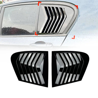 BM F20 1-Series (11-19) Gloss Black Plastic Side Window Louver