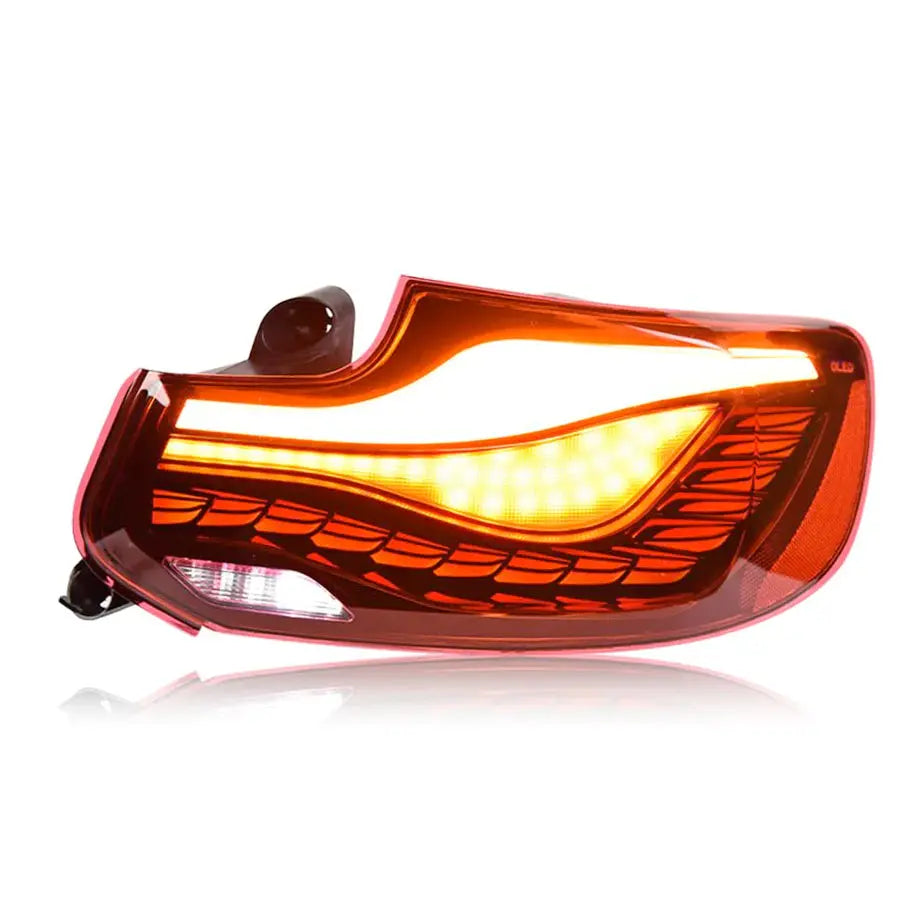 BM F22 / F23 2-Series CS Style OLED Sequential Smoked Red Taillights
