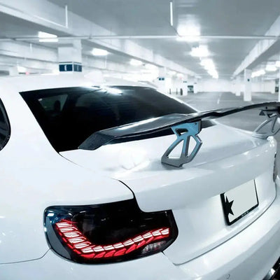 BM F22 / F23 2-Series CS Style OLED Sequential Smoked Black Taillights