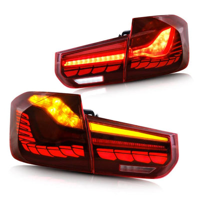 BM F30 3-Series CS Style OLED Sequential Red Taillights (12-18)