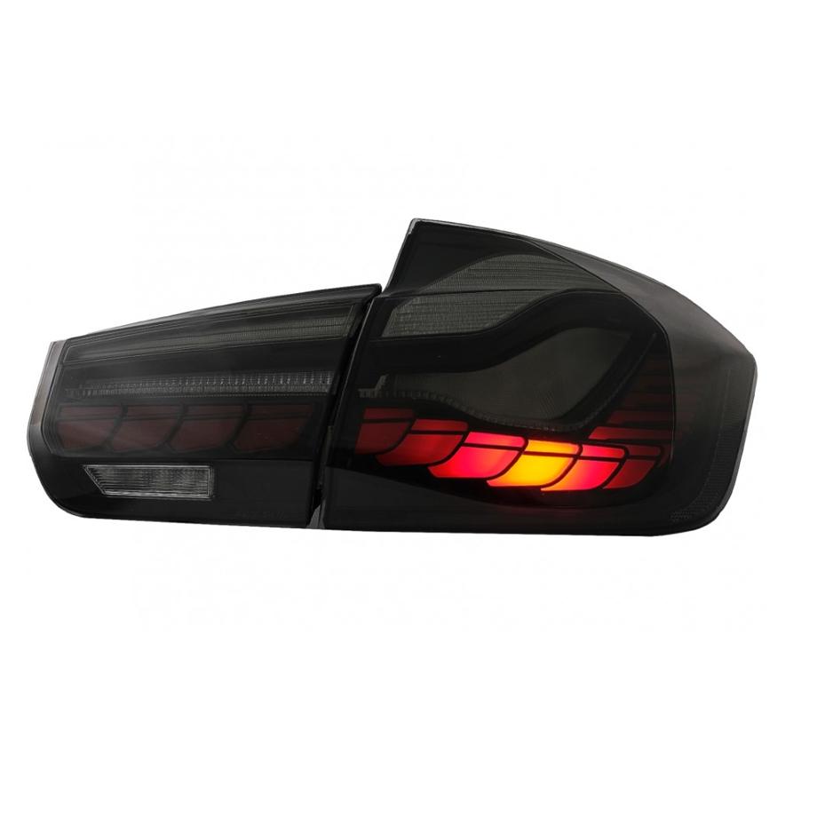 BM F30 3-Series CS Style OLED Sequential Smoked Black Taillights (12-18)