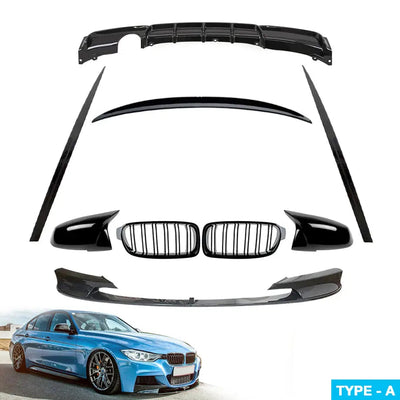 BM F30 3-Series Gloss Black Performance Body Kit