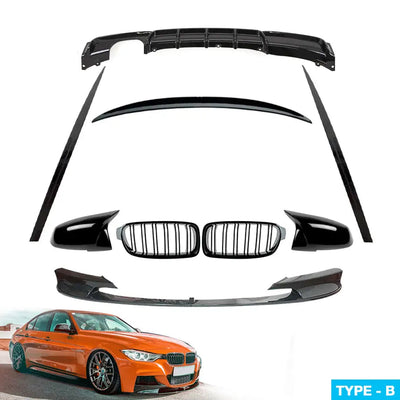 BM F30 3-Series Gloss Black Performance Body Kit