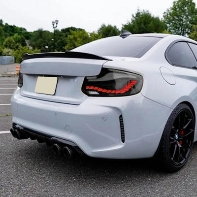 BM F87 M2 CS Style OLED Sequential Smoked Black Taillights