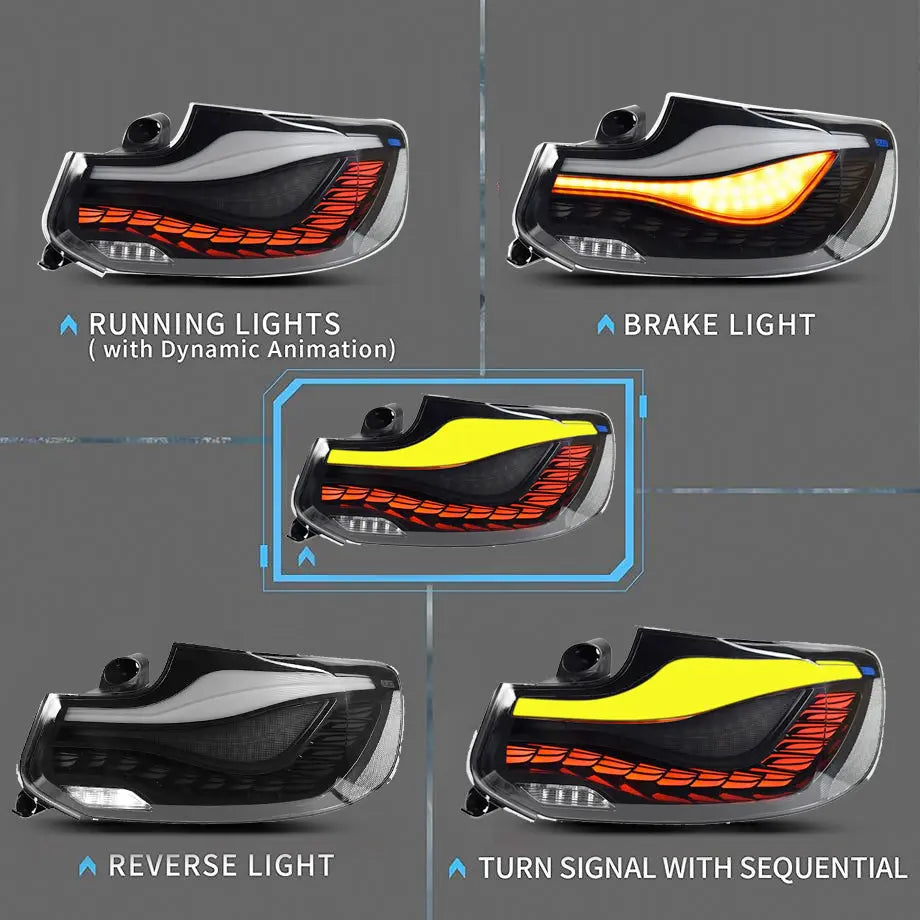 BM F87 M2 CS Style OLED Sequential Smoked Black Taillights