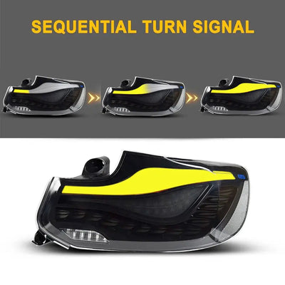 BM F87 M2 CS Style OLED Sequential Smoked Black Taillights