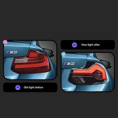 BM F87 M2 GTS Style Sequential Smoked Black Taillights