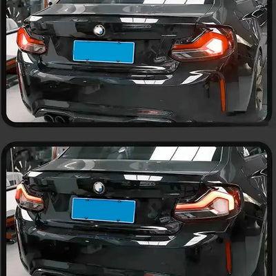BM F87 M2 GTS Style Sequential Smoked Black Taillights