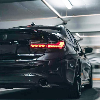 BM G20 3-Series CS Style OLED Sequential Smoked Black Taillights