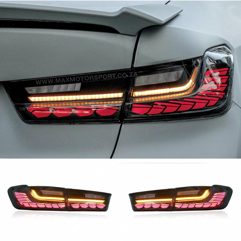 BM G20 3-Series CS Style OLED Sequential Smoked Black Taillights