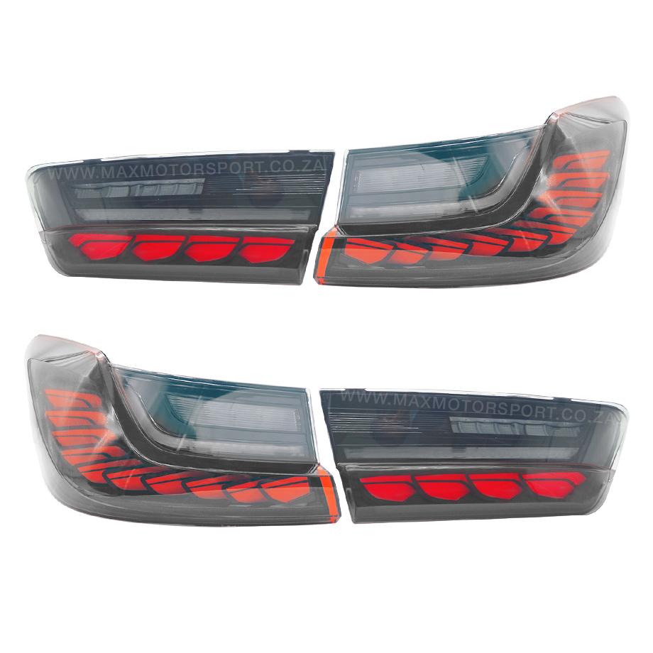BM G20 3-Series CS Style OLED Sequential Smoked Black Taillights