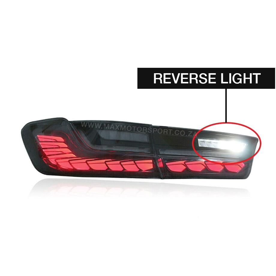 BM G20 3-Series CS Style OLED Sequential Smoked Black Taillights