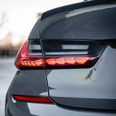 BM G20 3-Series CS Style OLED Sequential Smoked Black Taillights