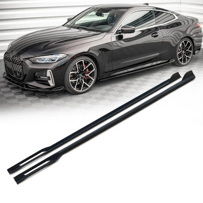 BM G22 4-Series (20-On) Gloss Black Performance Style Side Skirt Extensions