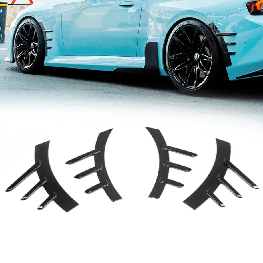 BM G87 M2 Performance Style Gloss Black Fender Arch Trim Kit