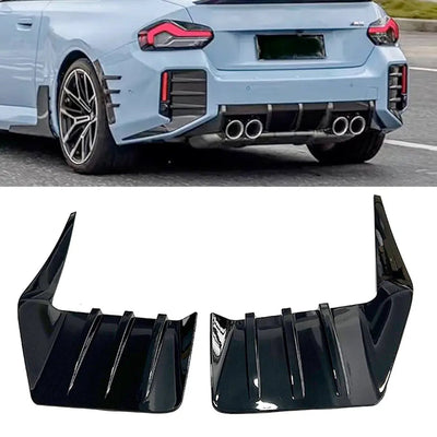 BM G87 M2 Performance Style Gloss Black Rear Bumper Inserts