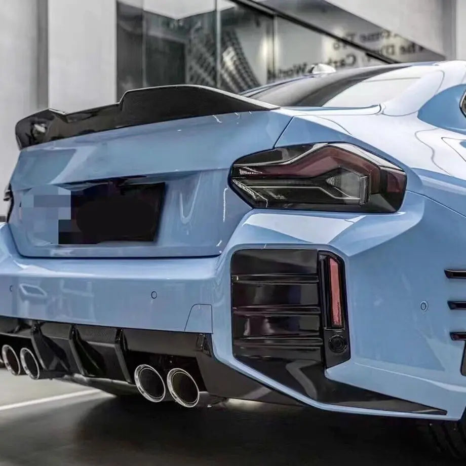 BM G87 M2 Performance Style Gloss Black Rear Bumper Inserts