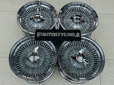 15 ” AS - 100 SPOKE WIRE WHEEL FITS ALL CARS