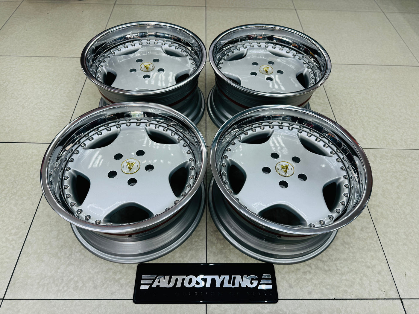 18” WORK RYVER 3 pce split wheels 5x120  pcd