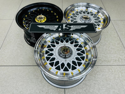 15” AS MOTORSPORT P MESH 4/100 4/114 & 5/100  PCD