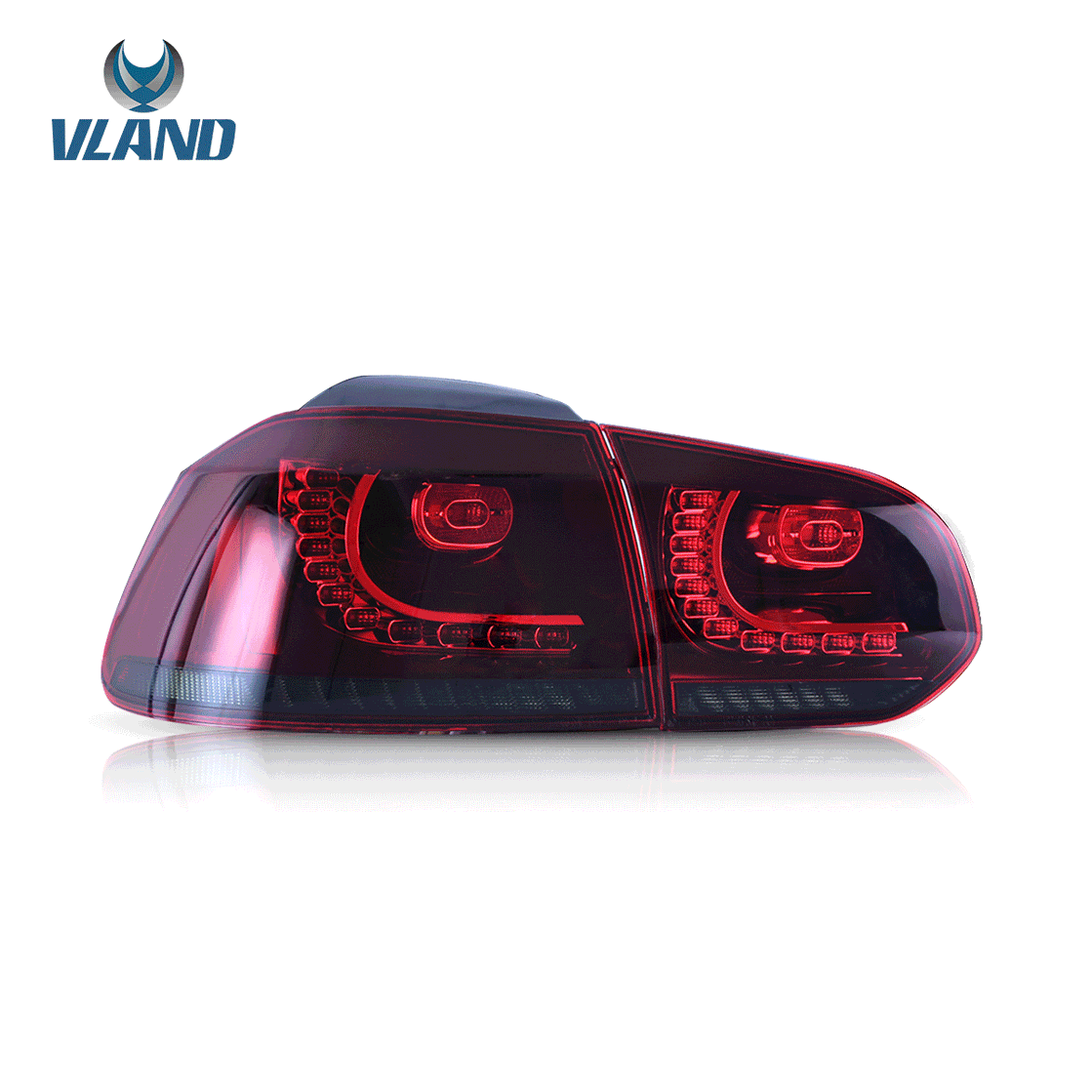 VW Golf 6 MK6 2008-2013 VLAND TAIL-LIGHTS With Sequential indicators