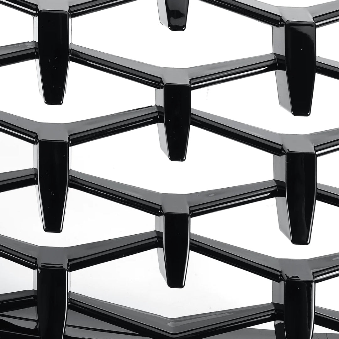 MILLION STAR KIDNEY GRILLS SUITABLE FOR BMW E90 09-12 GLOSS BLAC